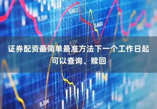 证券配资最简单最准方法下一个工作日起可以查询、赎回